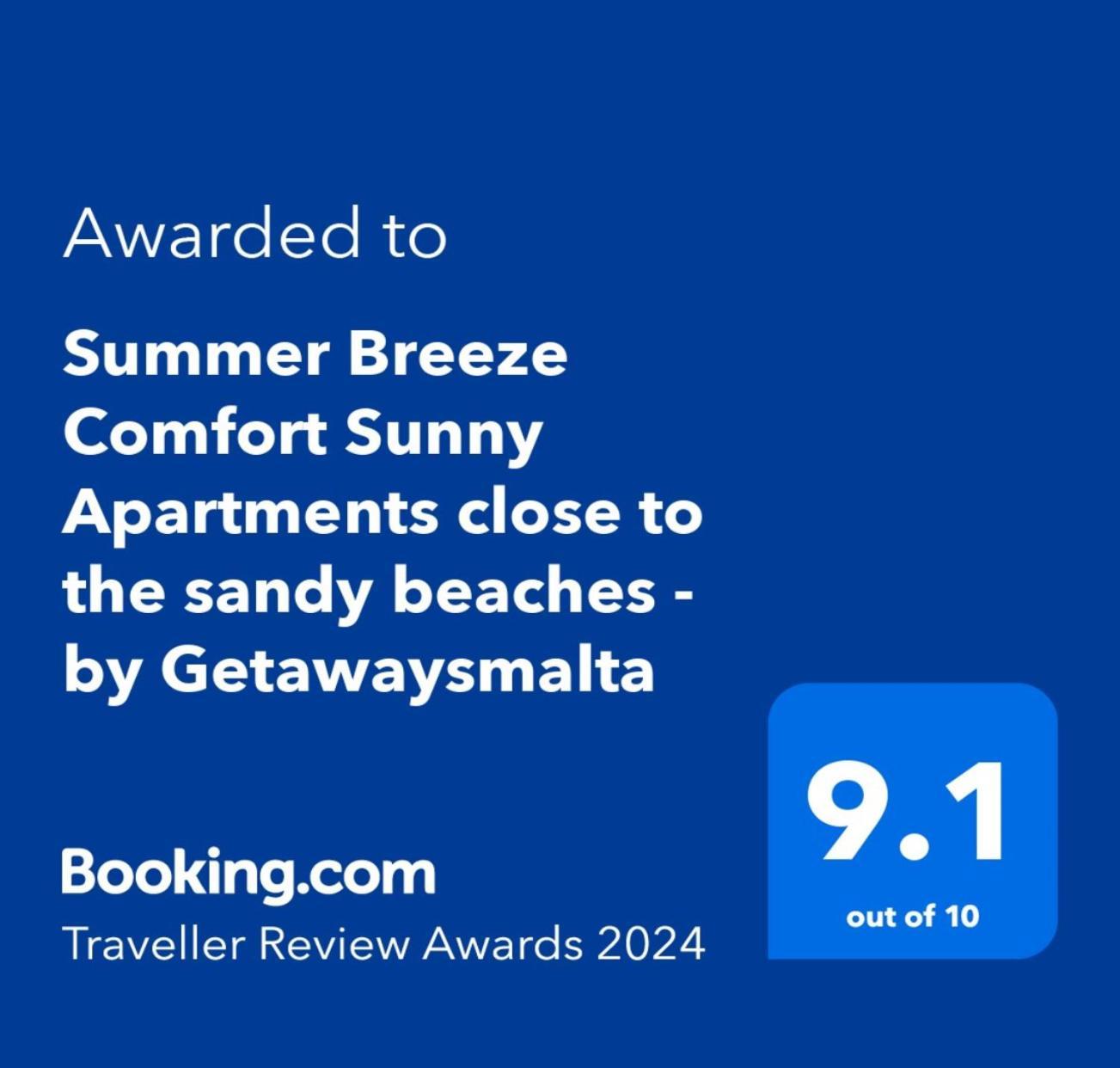 Summer Breeze Comfort Sunny Apartments Close To The Sandy Beaches - By Getawaysmalta Меллиеха Экстерьер фото